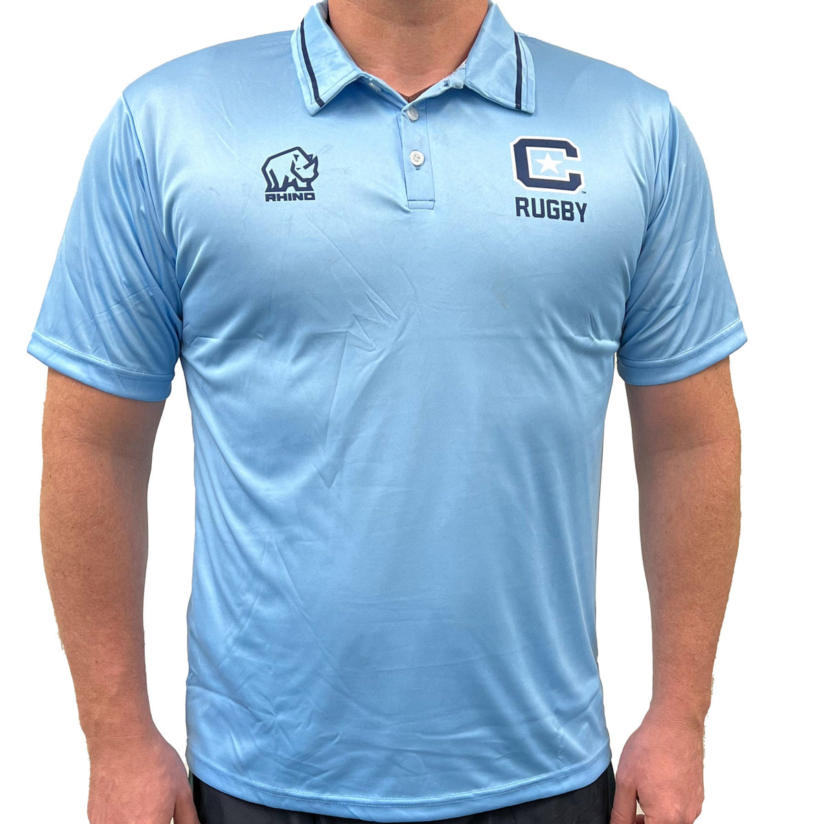 Custom Men's Polo Lightweight Team-Branded Rhino Rugby