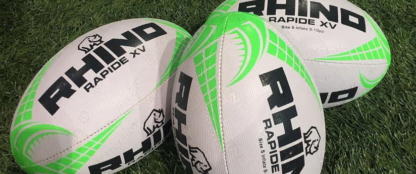 Palla Da Rugby Rhino Barracuda Verde Blu Bianco 2 RHINO Palla Da Rugby Rhino Barracuda Verde Blu Bianco 2 RHINO