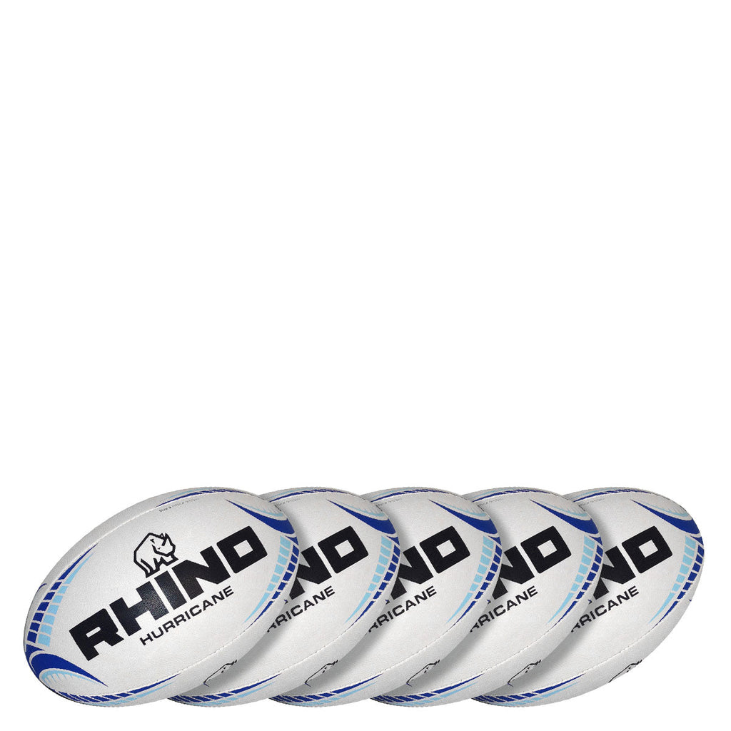 5pc Hurricane Practice Rugby Ball Bundle 