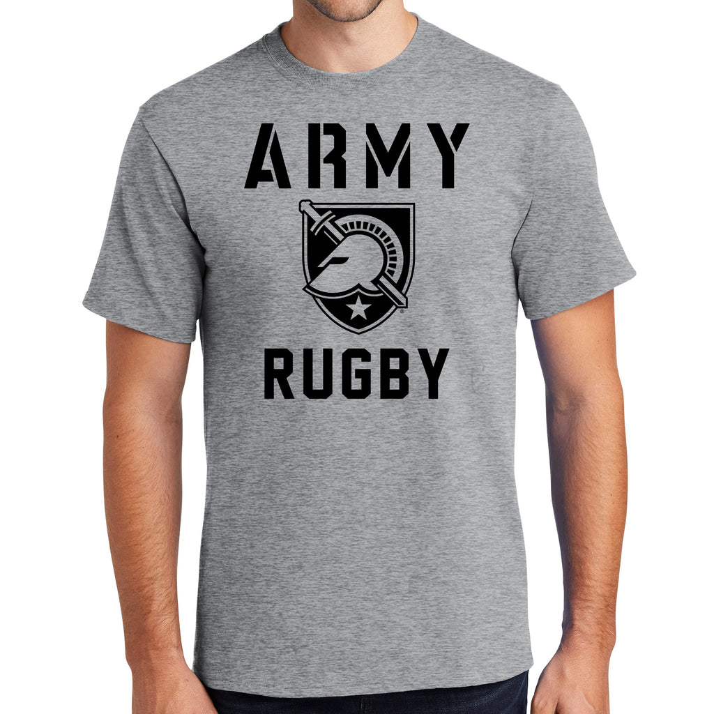 Rhino CRC Army Rugby 100% Cotton Tee Shirt - Athletic Heather