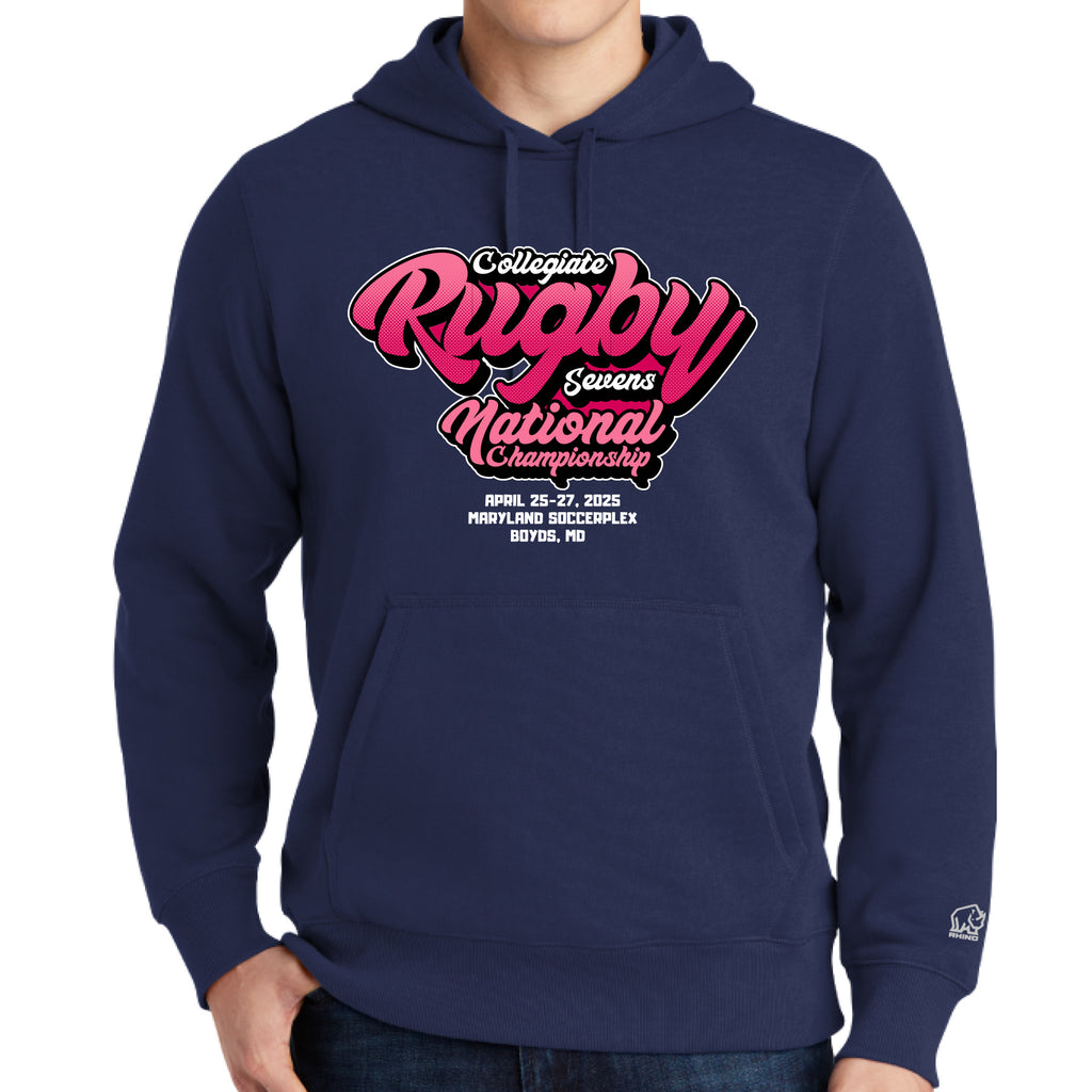 CRC Collegiate Rugby Notational Championship Cotton Hoodie - Navy