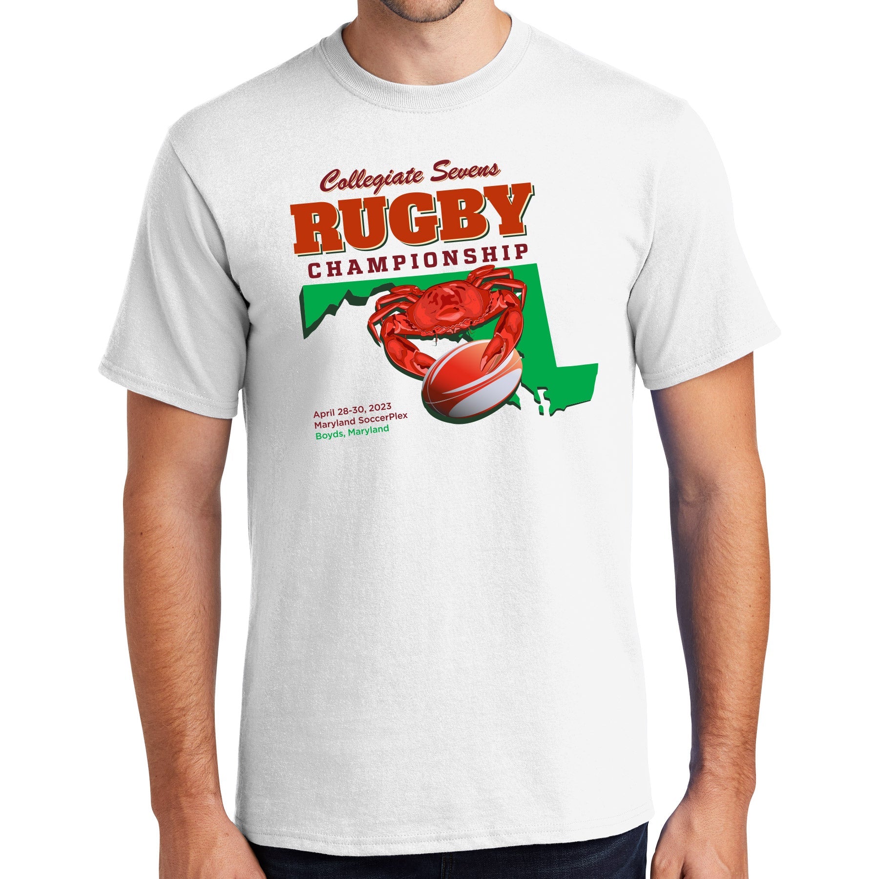 Get latest Collegiate Sevens Rugby Crab 2 Cotton Tee Shirt at best price.