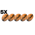 5pc Fluorescent Cyclone Practice Rugby Ball Bundle