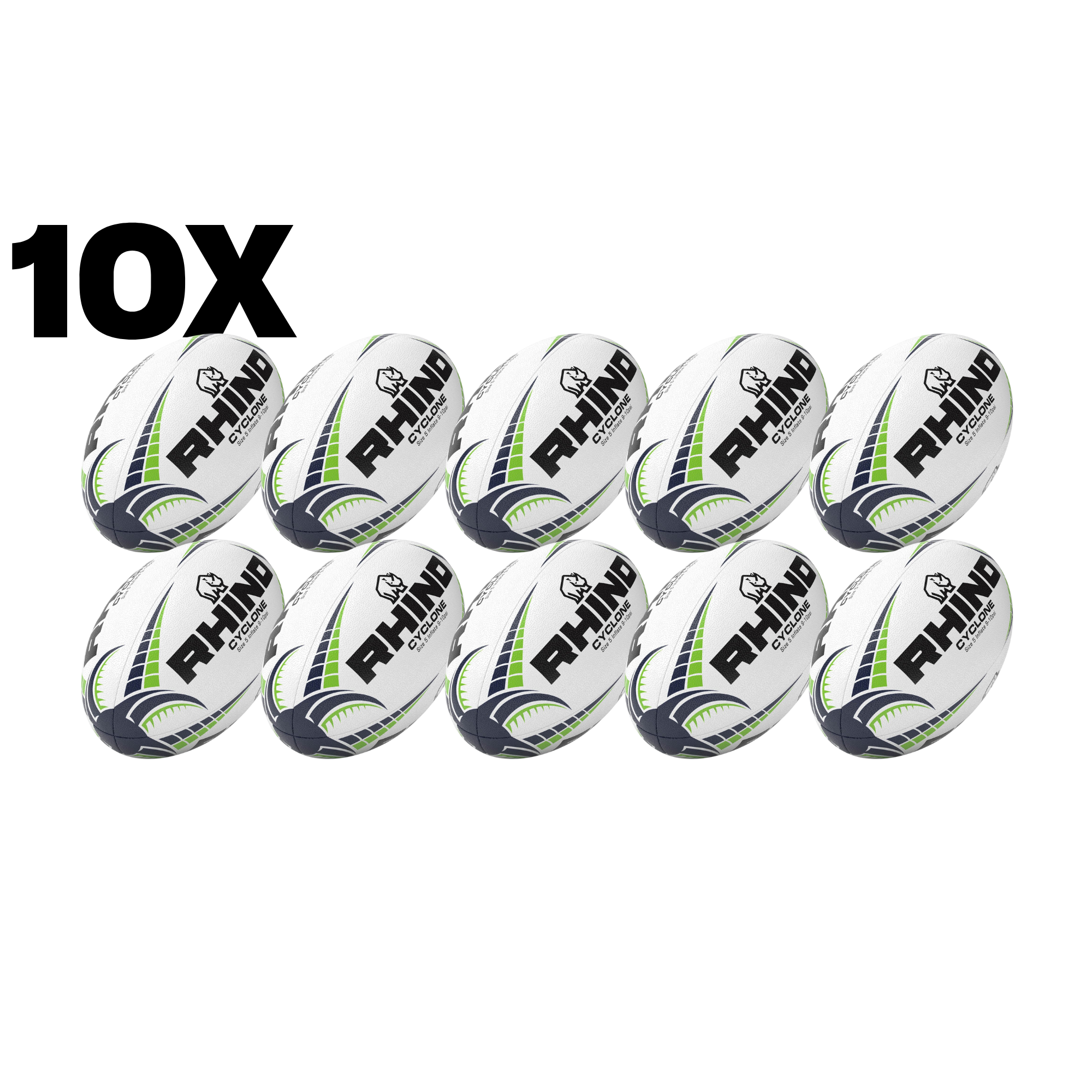 10pc Cyclone Practice Ball Bundle