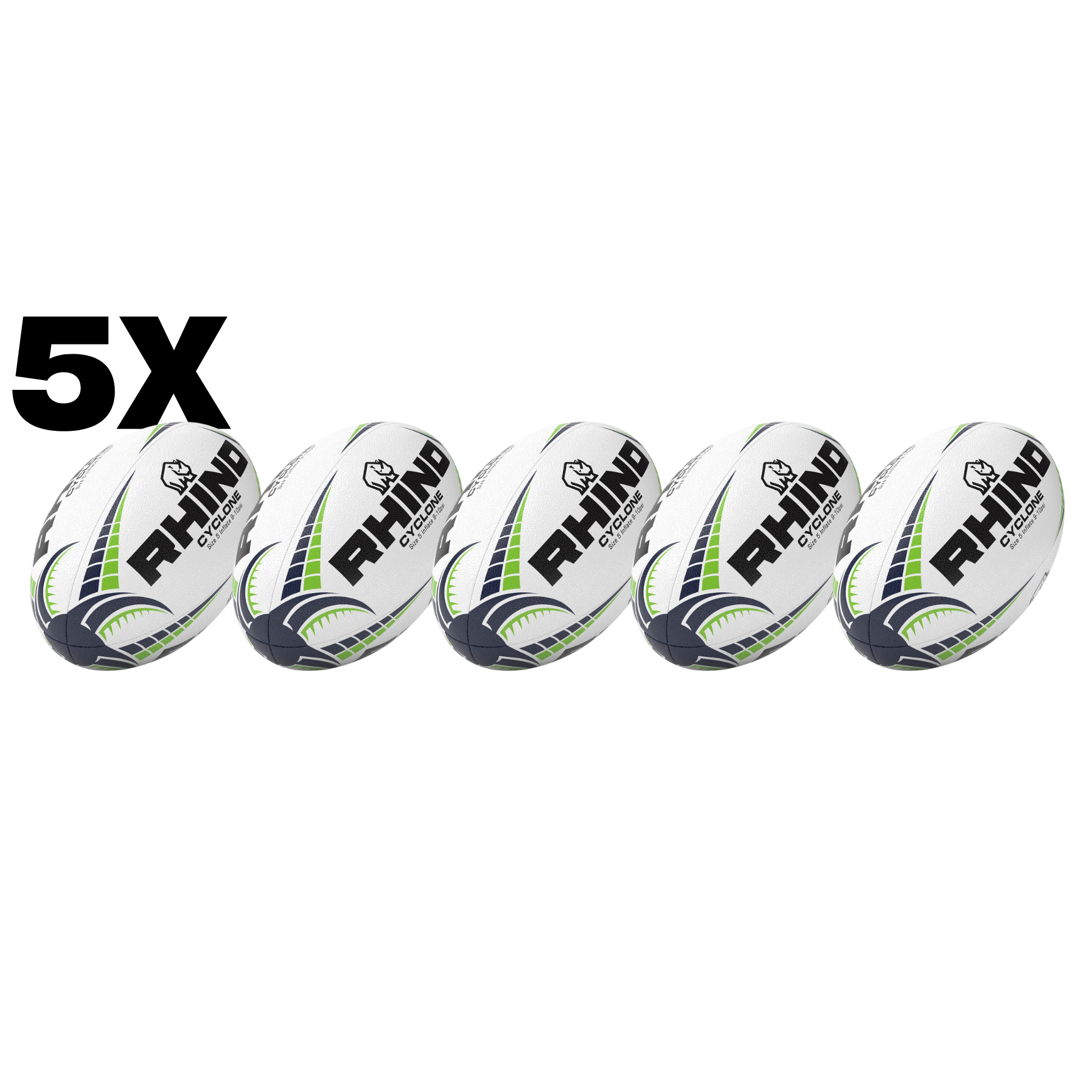 5pc Cyclone Practice Ball Bundle