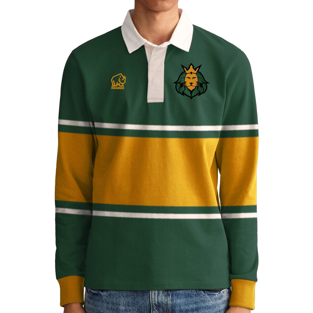 Men’s Custom Classic Cotton Rugby Jersey | Traditional Teamwear by Rhino