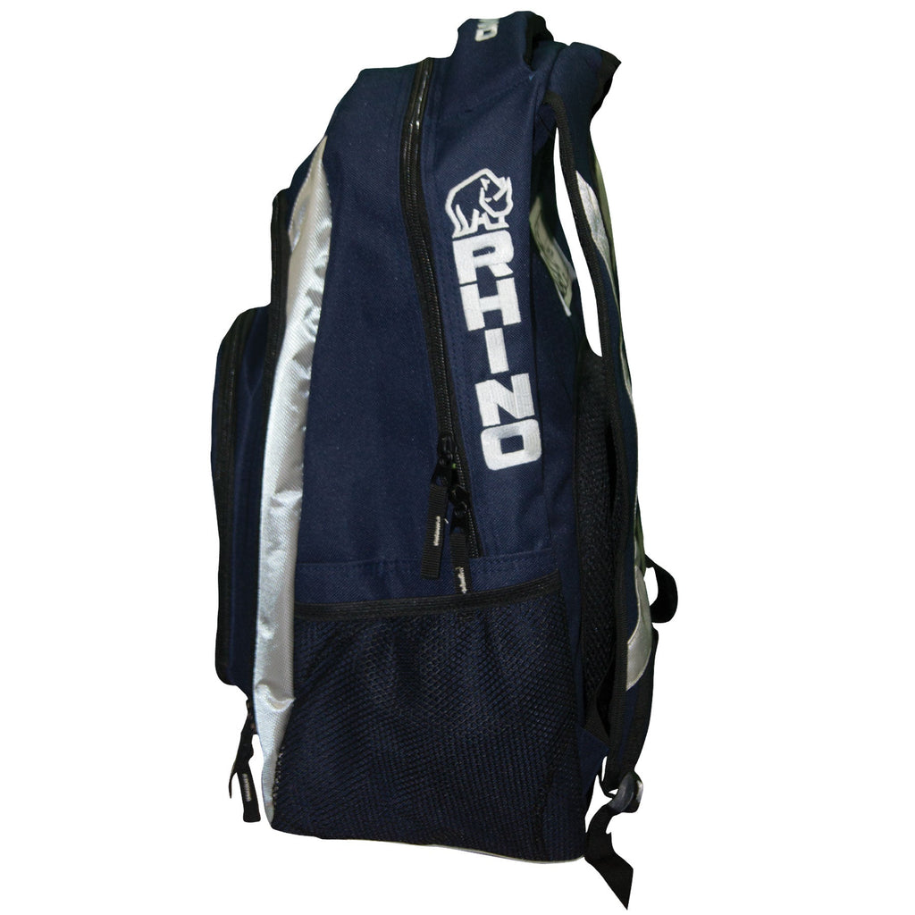 Navy Rhino Backpack | Durable Rugby Gear Bag with Laptop Pocket