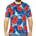 Rhino Aerolite Jersey - Hibiscus Fluro Blue