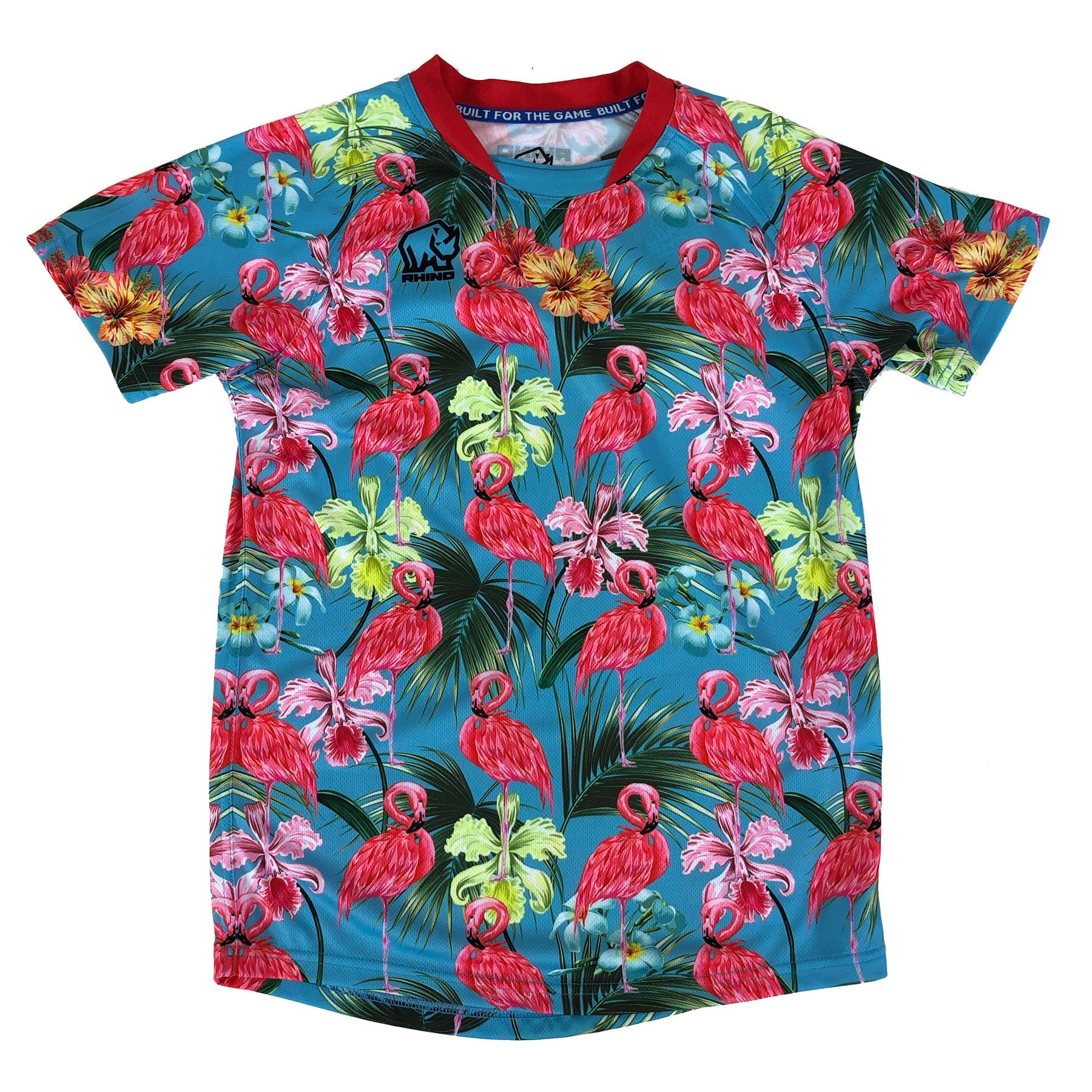 Rhino Aerolite Youth Jersey - Flamingo Fluro Blue
