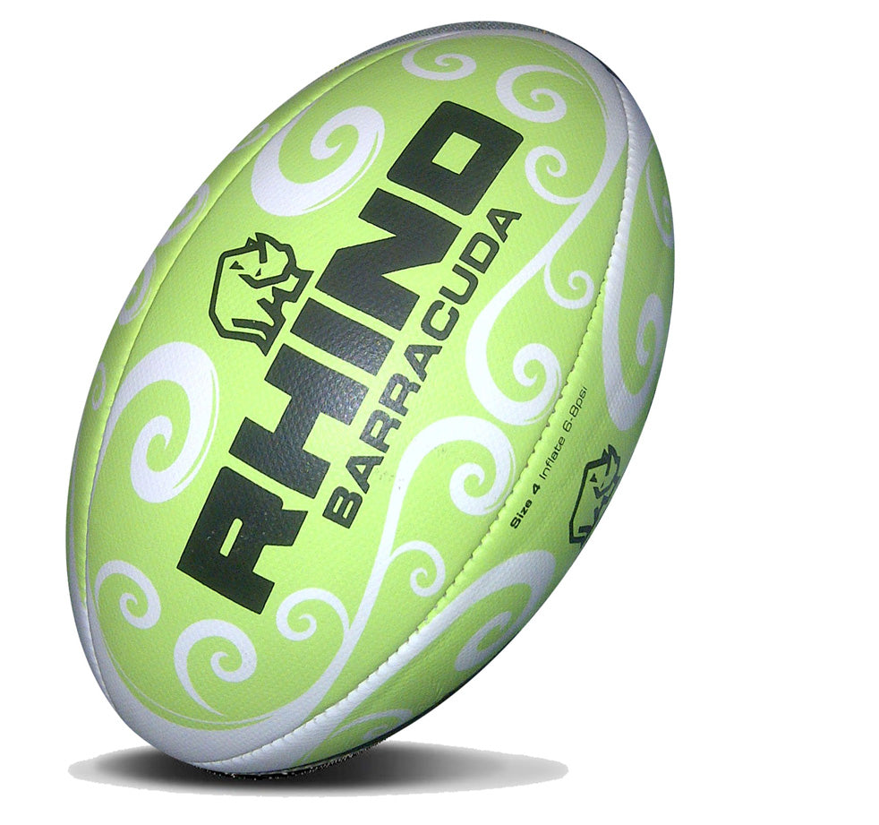 Rhino Barracuda Beach Rugby Ball Green