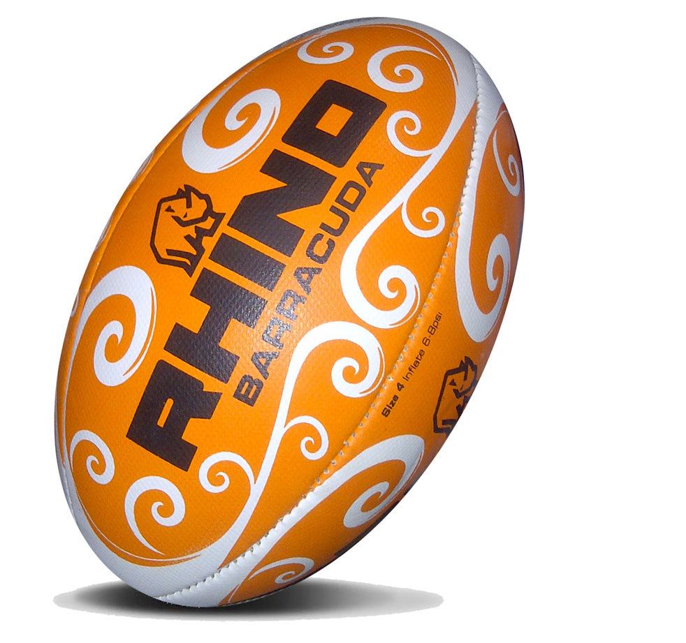 Rhino Barracuda Beach Rugby Ball Orange