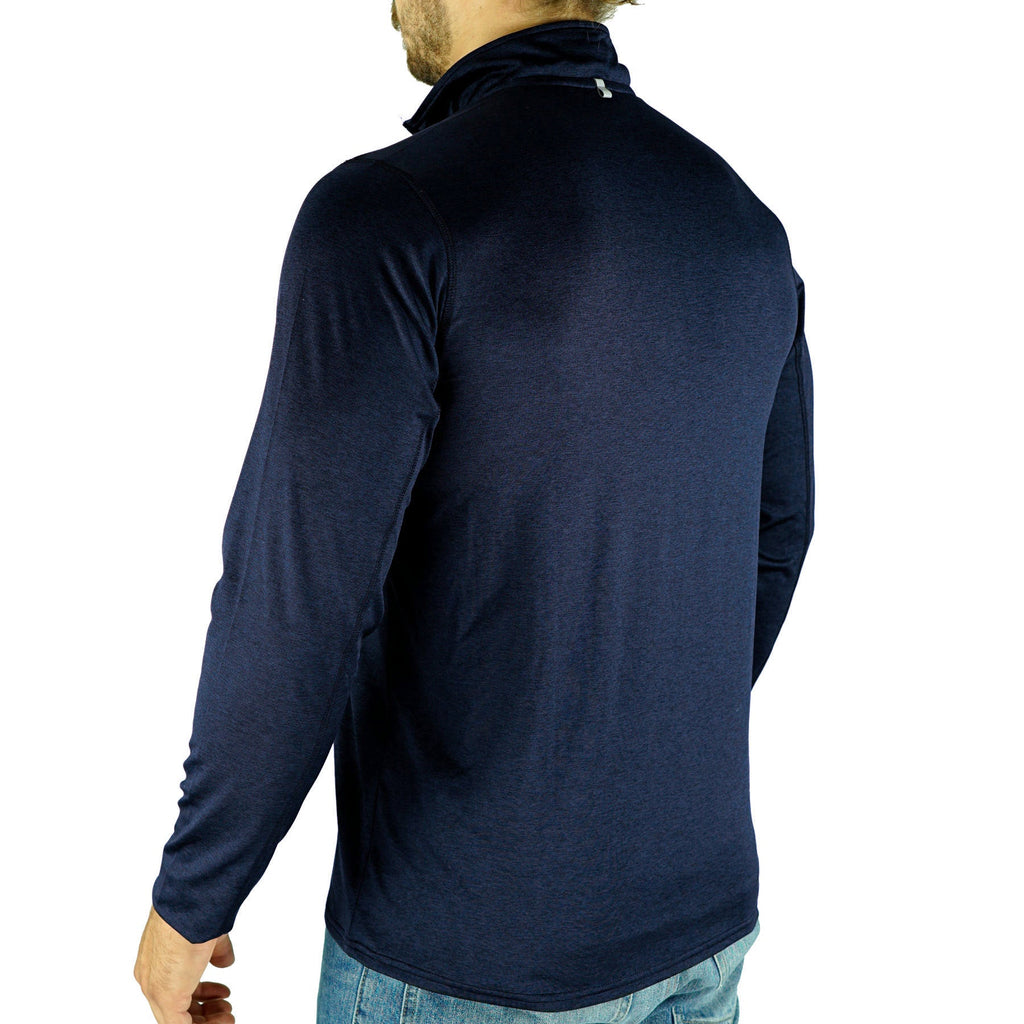 Rhino L/S Marl Quarter Zip 