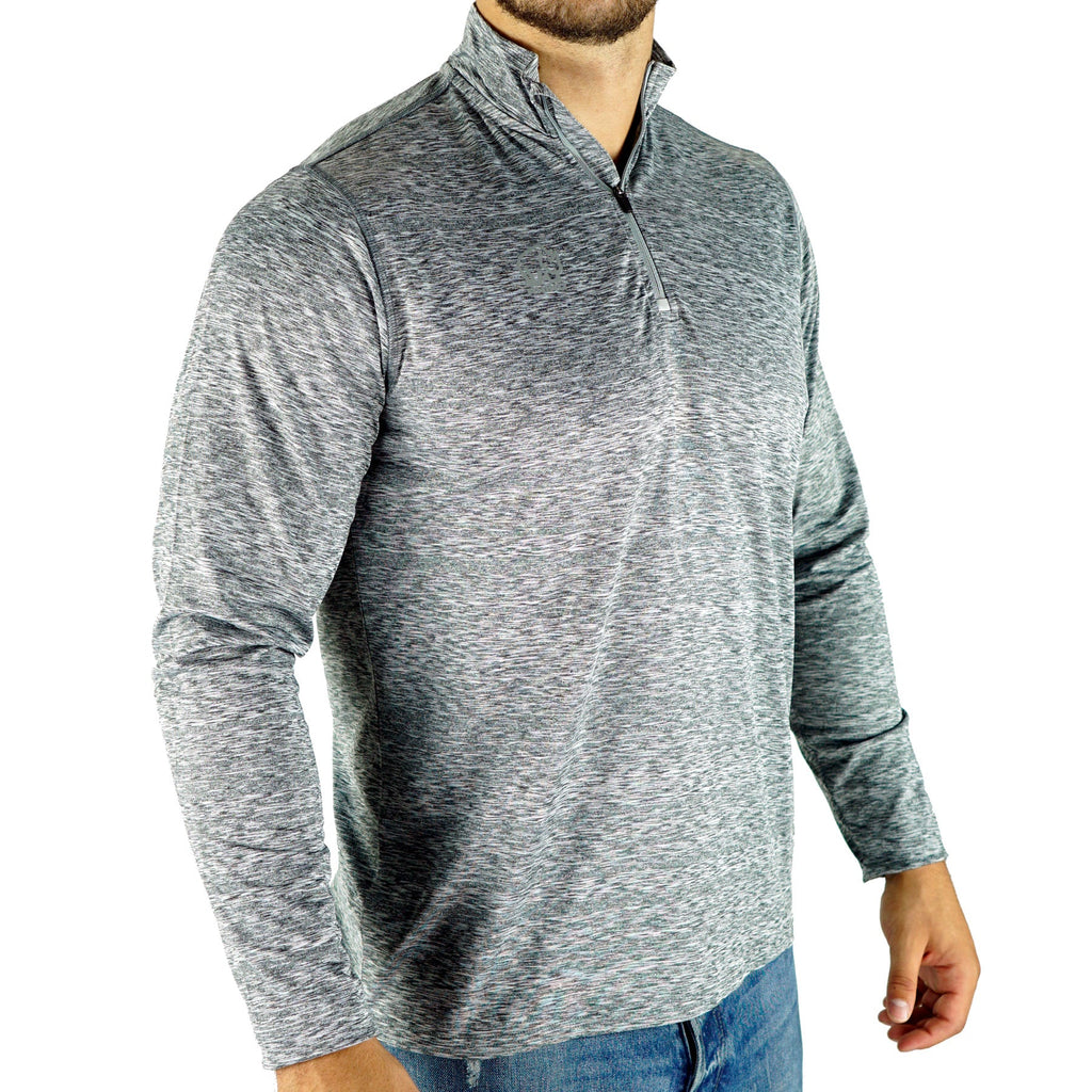 Rhino L/S Marl Quarter Zip 