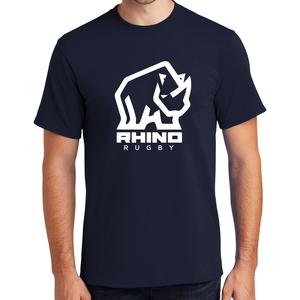 Rhino Logo T-Shirt navy