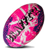 Rhino Recycled Graffiti Training Rugby Ball Fluro Pink