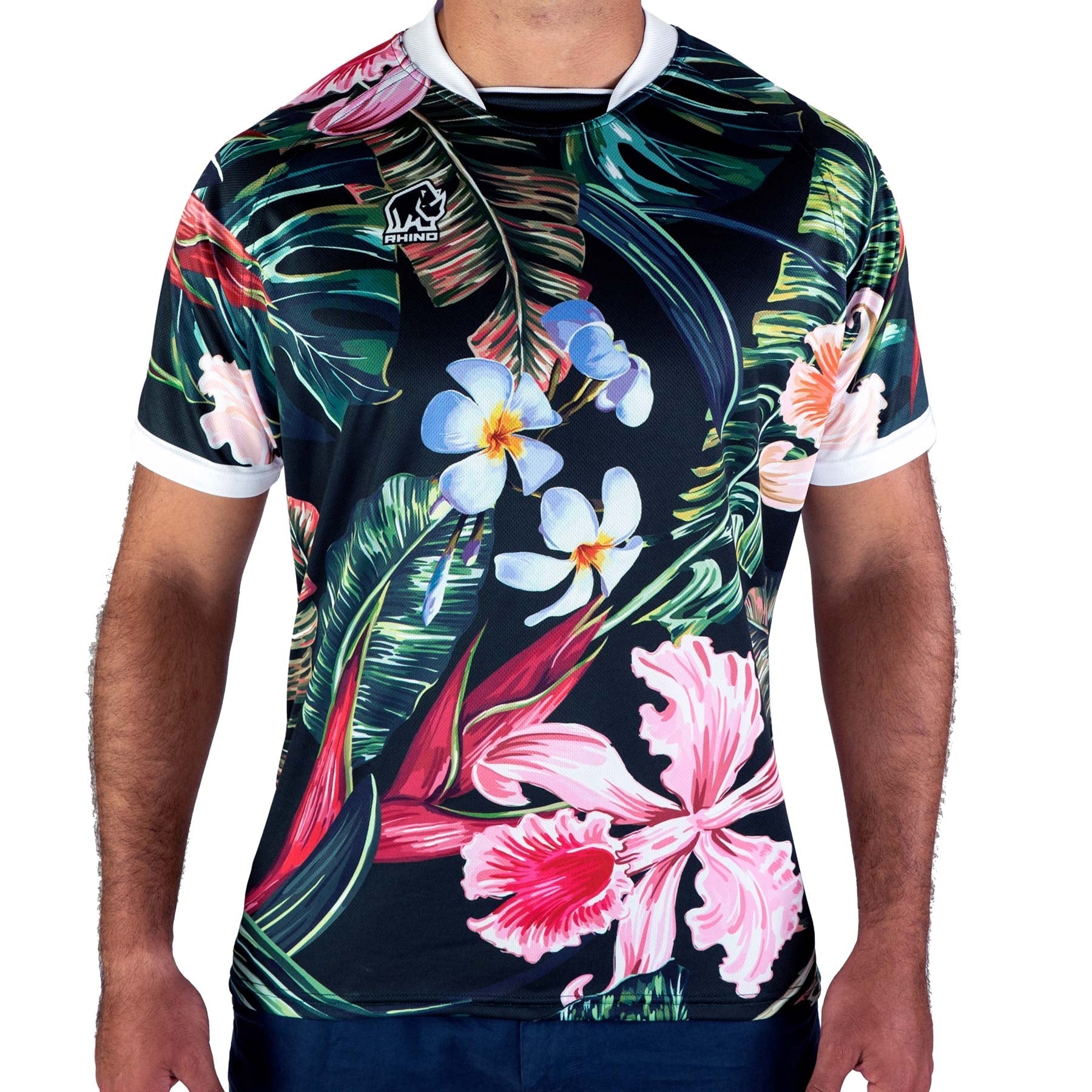 Rhino Rugby Aerolite Jersey - Hawaiian Black