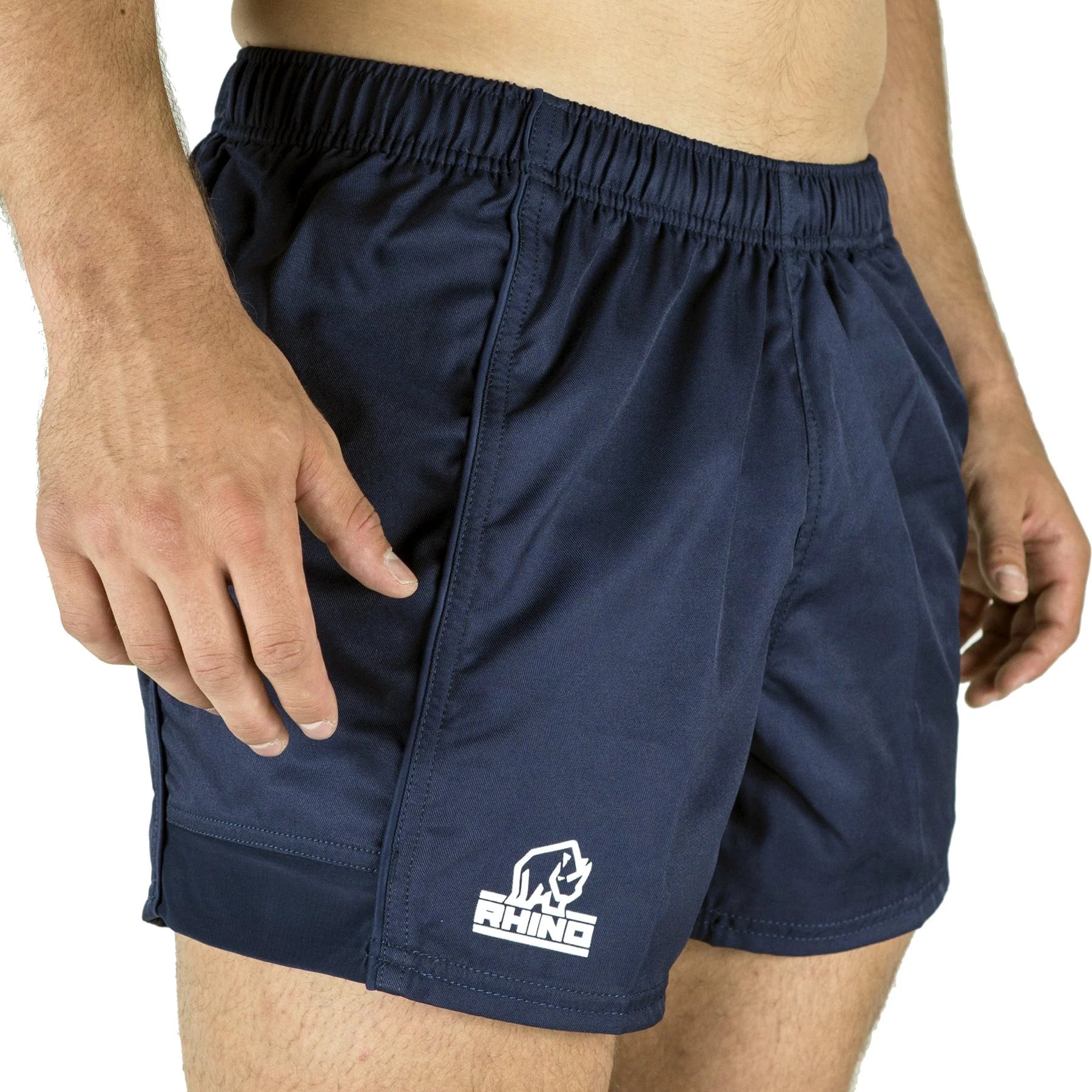 Rhino Rugby Performance Game Shorts-Navy-L-RR-T7602-L