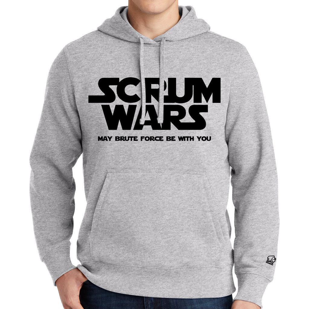 Scrum Wars Cotton Hoodie Heather Gray
