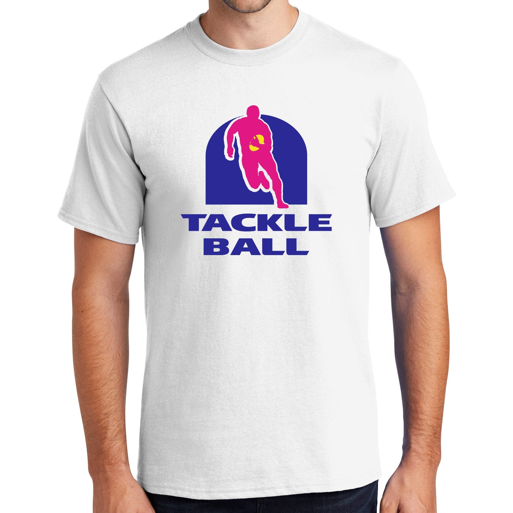 Tackle Ball Cotton Tee Shirt White