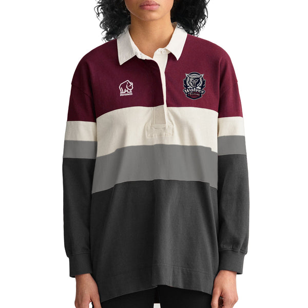 Women’s Custom Classic Cotton Rugby Jersey | Long Sleeve Team Apparel ...
