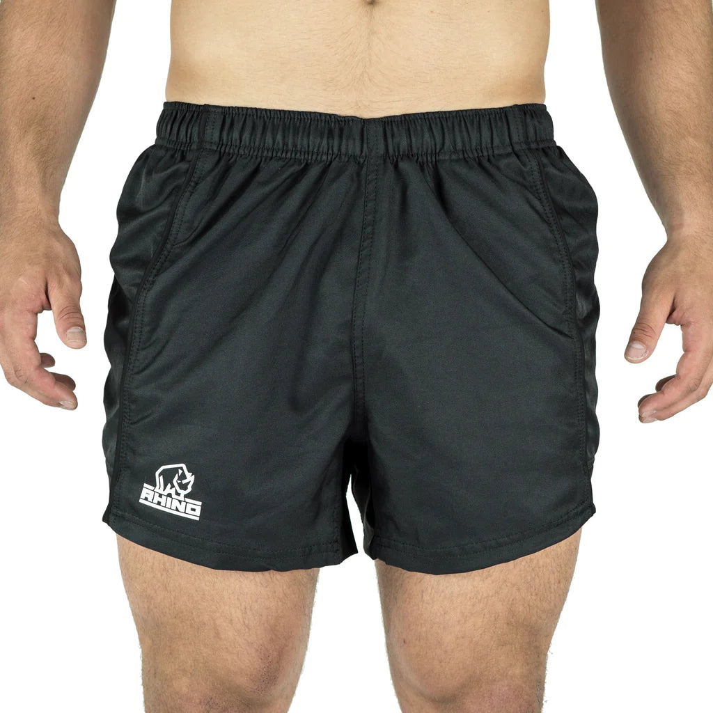 Rhino Rugby Performance Game Shorts-Black-XXS-RR-T7601-XXS