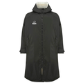 Sherpa robe changing robe with Sherpa fleece lining in black