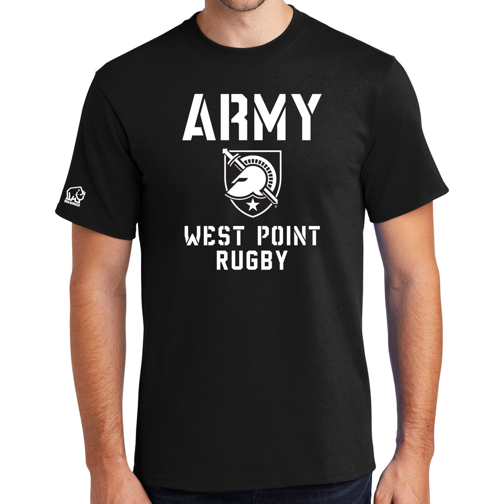 Army WP Black Knights S/S Cotton Tee - Rugby 3 S 