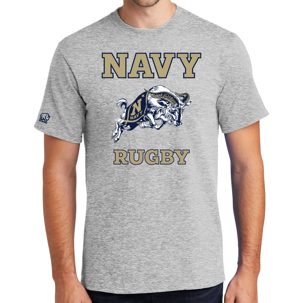 Navy Midshipmen S/S Cotton Tee - Rugby 6 S 