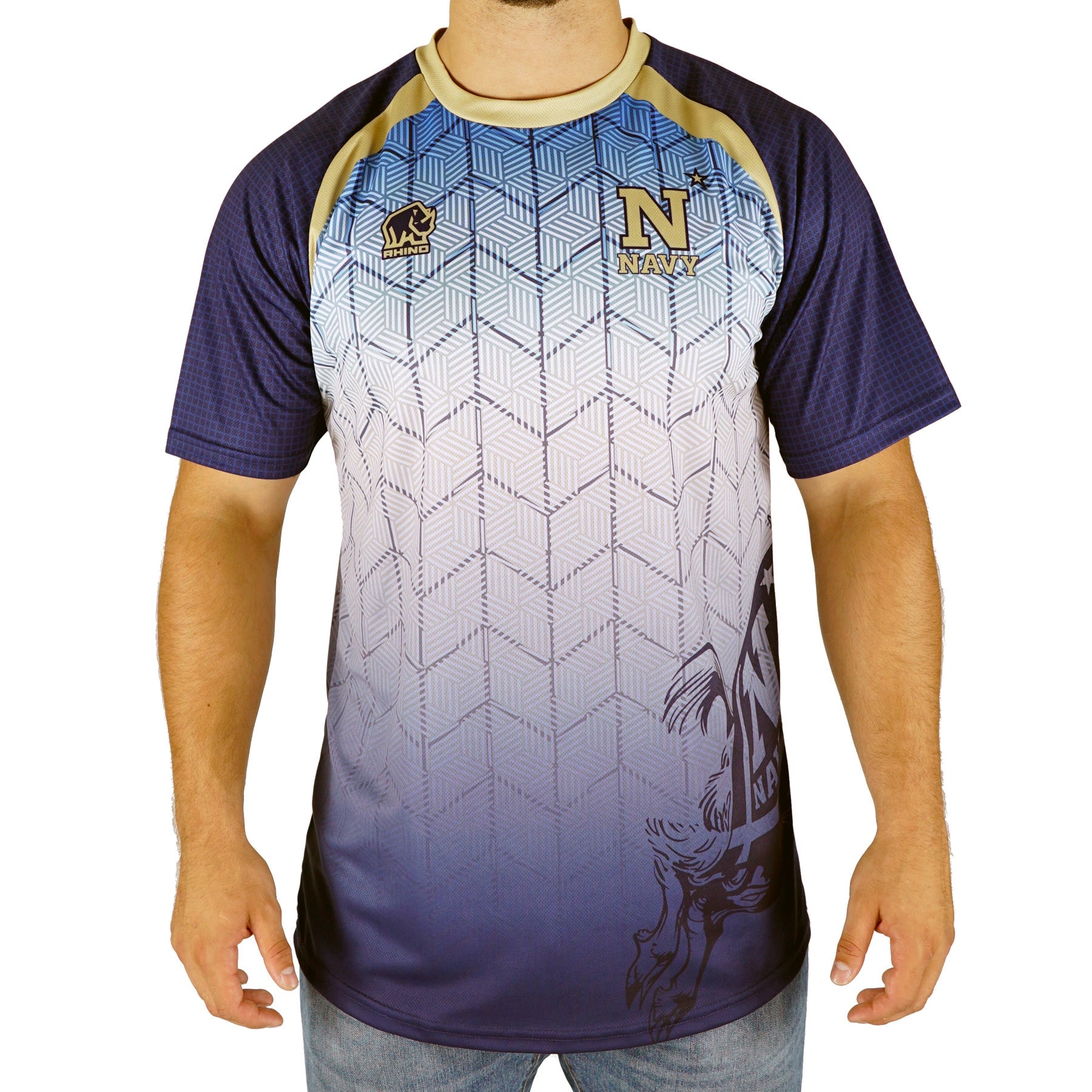 Navy Midshipmen Sub Fan Tee - Navy XS 