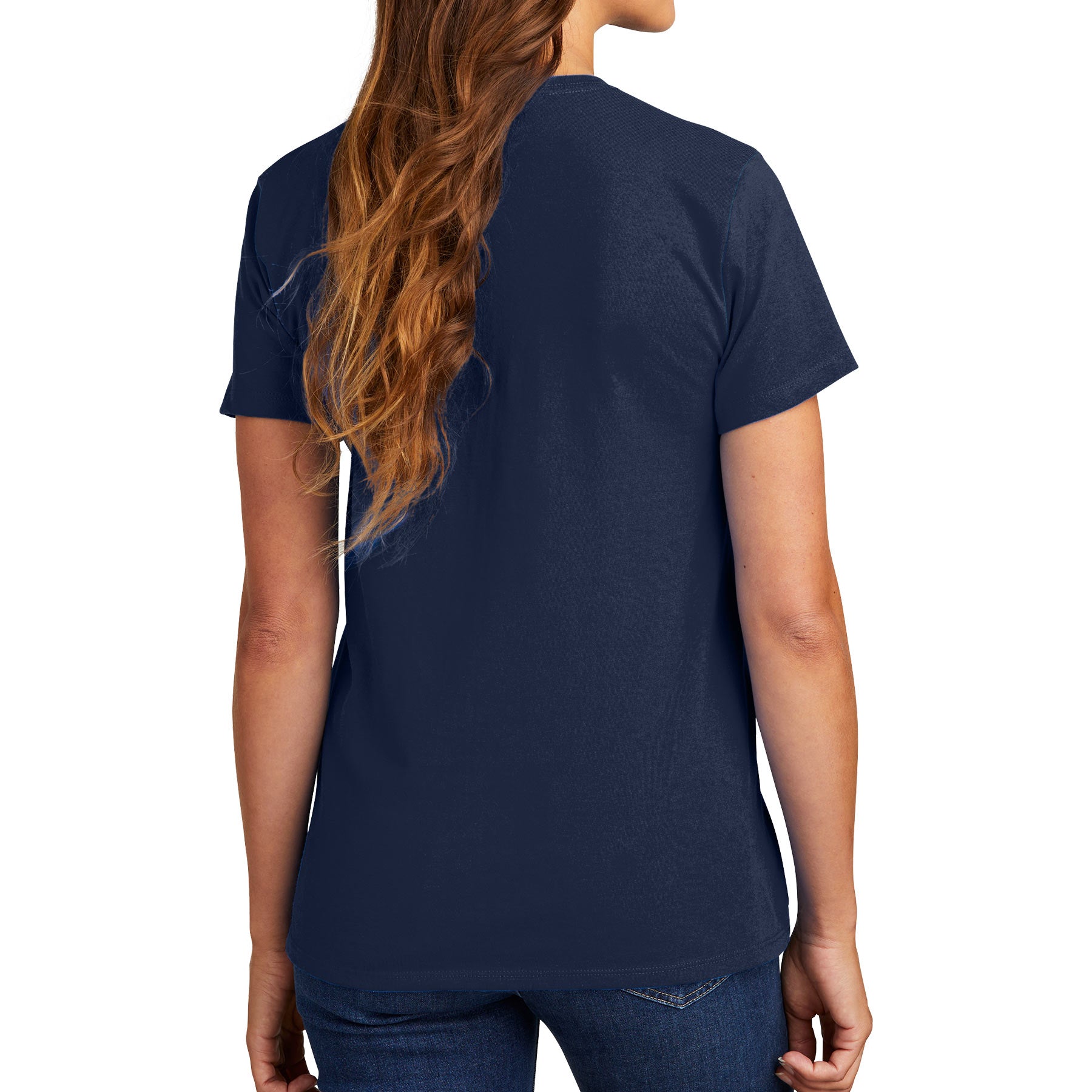 Rhino Logo Womens Cotton S/S Tee - Navy 